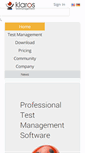 Mobile Screenshot of klaros-testmanagement.com
